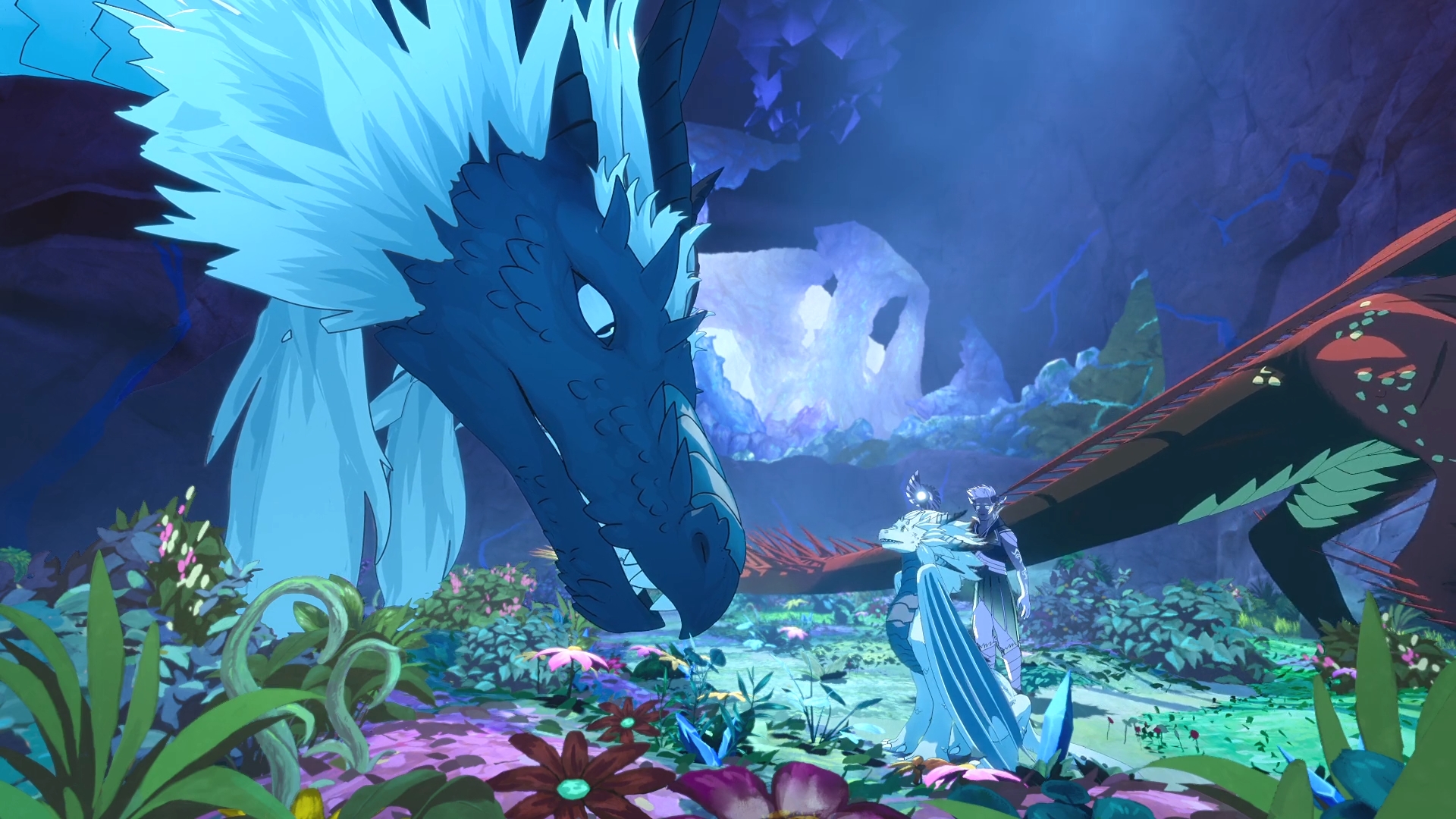 Queen Zubeia in a magical garden