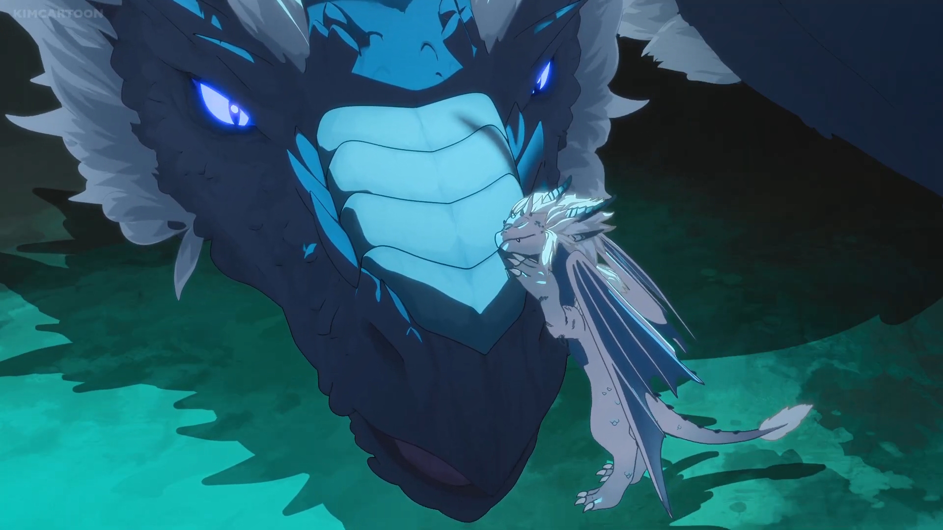 Close-up of Queen Zubeia with baby Azymondias
